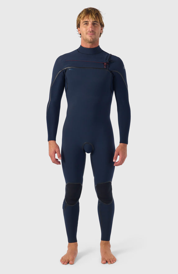 Hyperfreak Plus 4/3mm Chest Zip Full Wetsuit | BLACK/BLACK