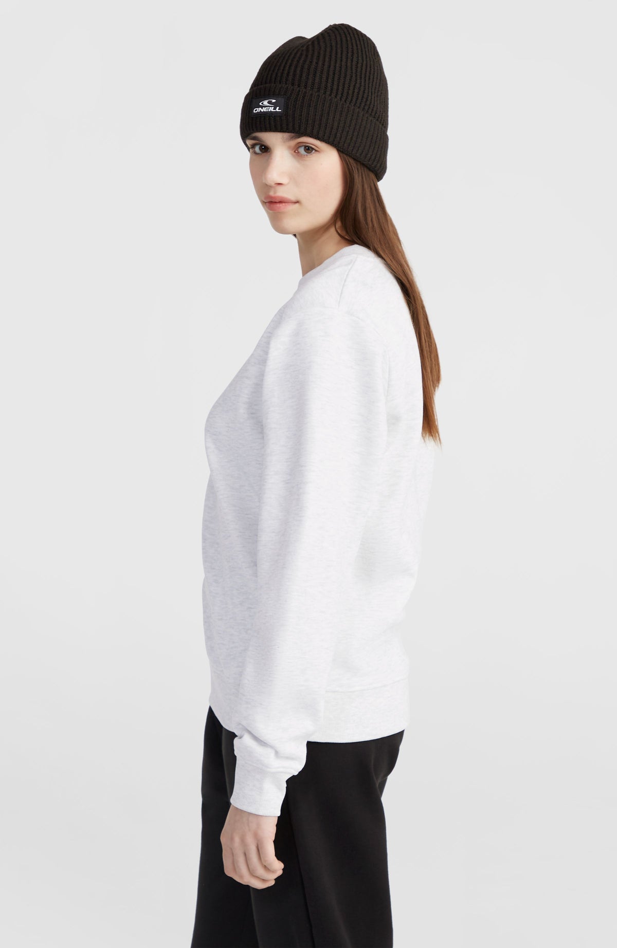 Sweatshirt à col rond Women of the Wave | White Melange