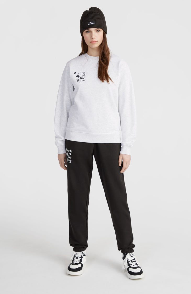 Sweatshirt à col rond Women of the Wave | White Melange