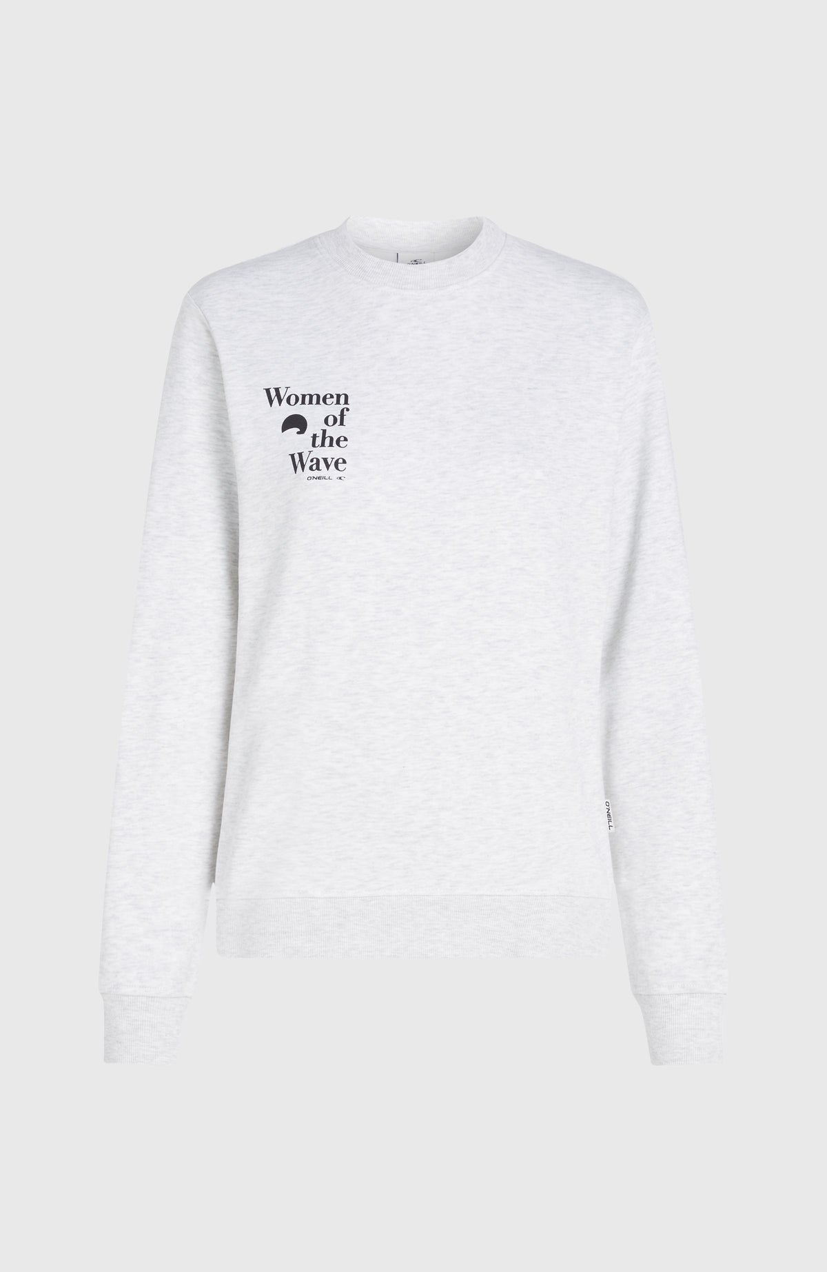 Sweatshirt à col rond Women of the Wave | White Melange