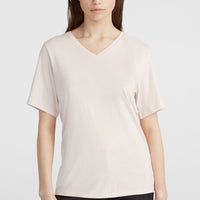 T-shirt Essentials à col V | Peach Whip