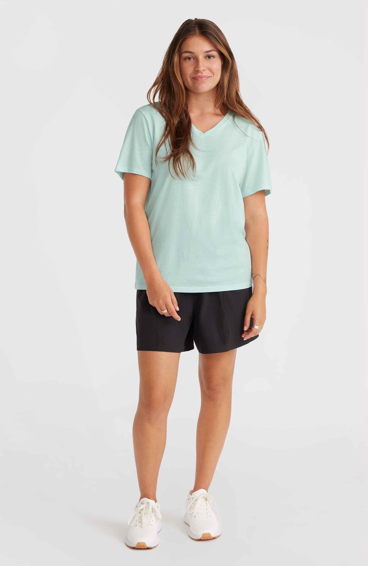 T-shirt Essentials à col V | Soothing Sea