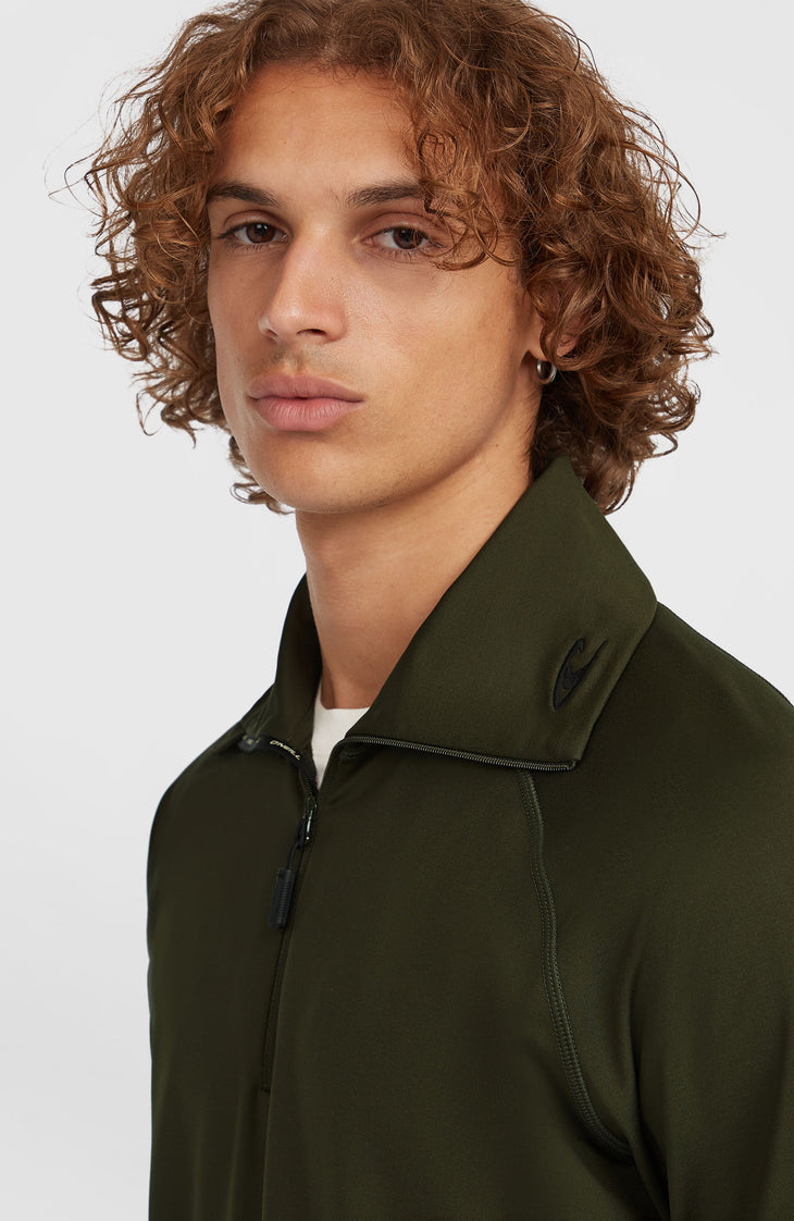 Polaire à col demi-zip Clime | Forest Night