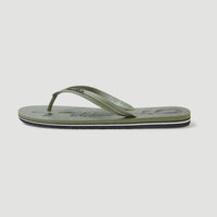 Tongs à logo Profile | Deep Lichen Green