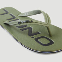 Tongs à logo Profile | Deep Lichen Green