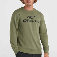 Sweatshirt à col rond O'Neill Logo | Deep Lichen Green