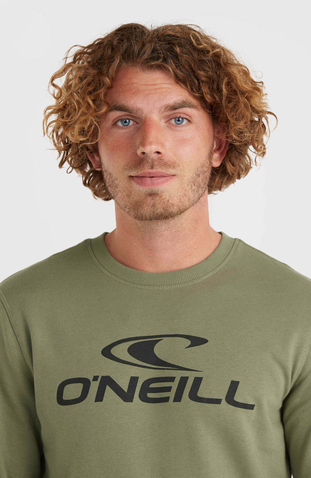 Sweatshirt à col rond O'Neill Logo | Deep Lichen Green