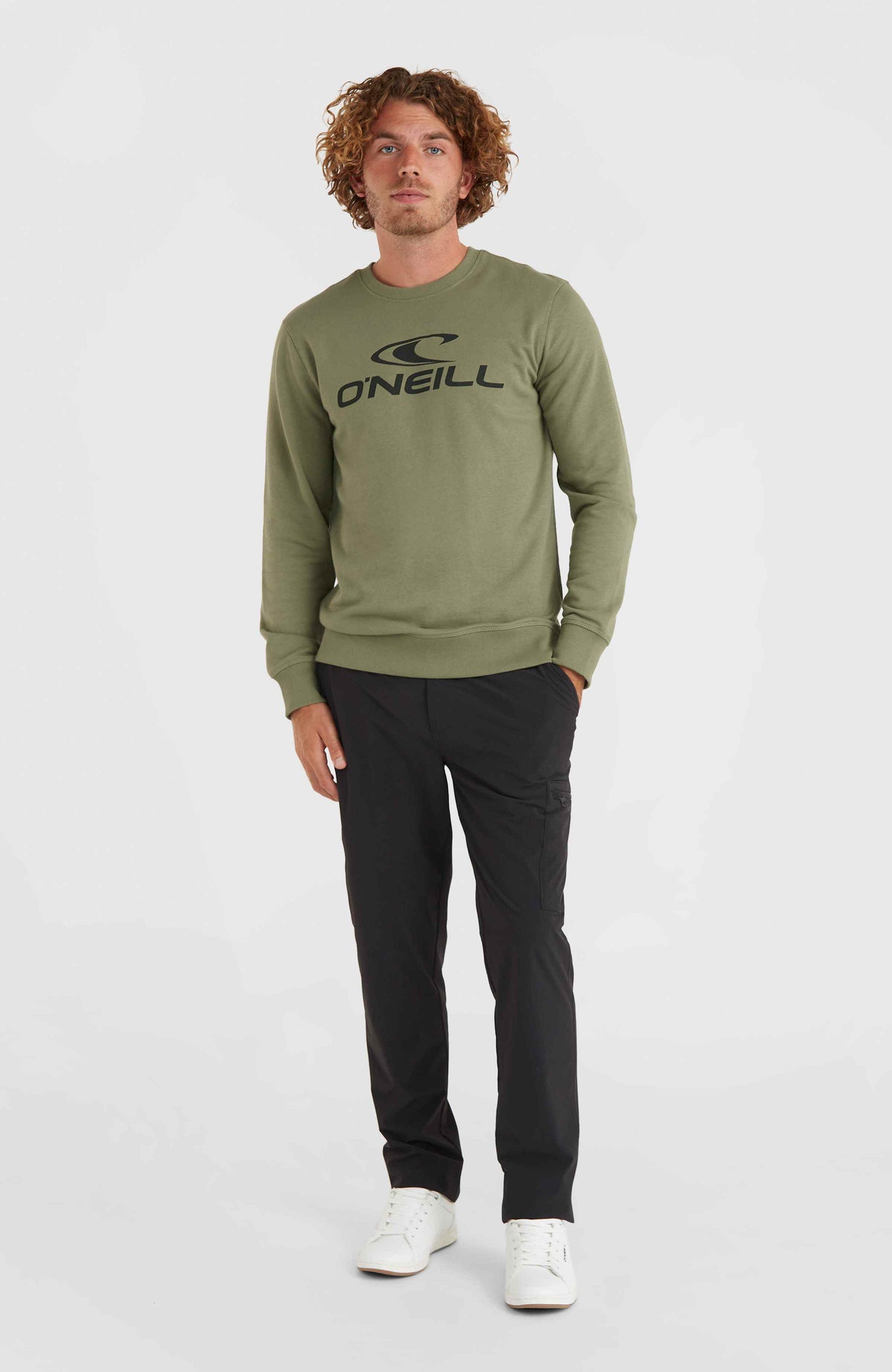 Sweatshirt à col rond O'Neill Logo | Deep Lichen Green
