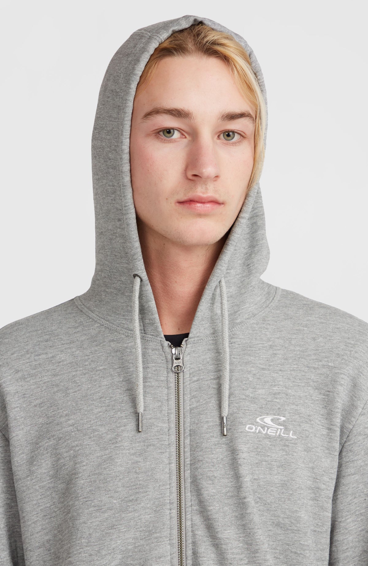 Sweat à capuche et zip intégral O'Neill Small Logo | Silver Melee