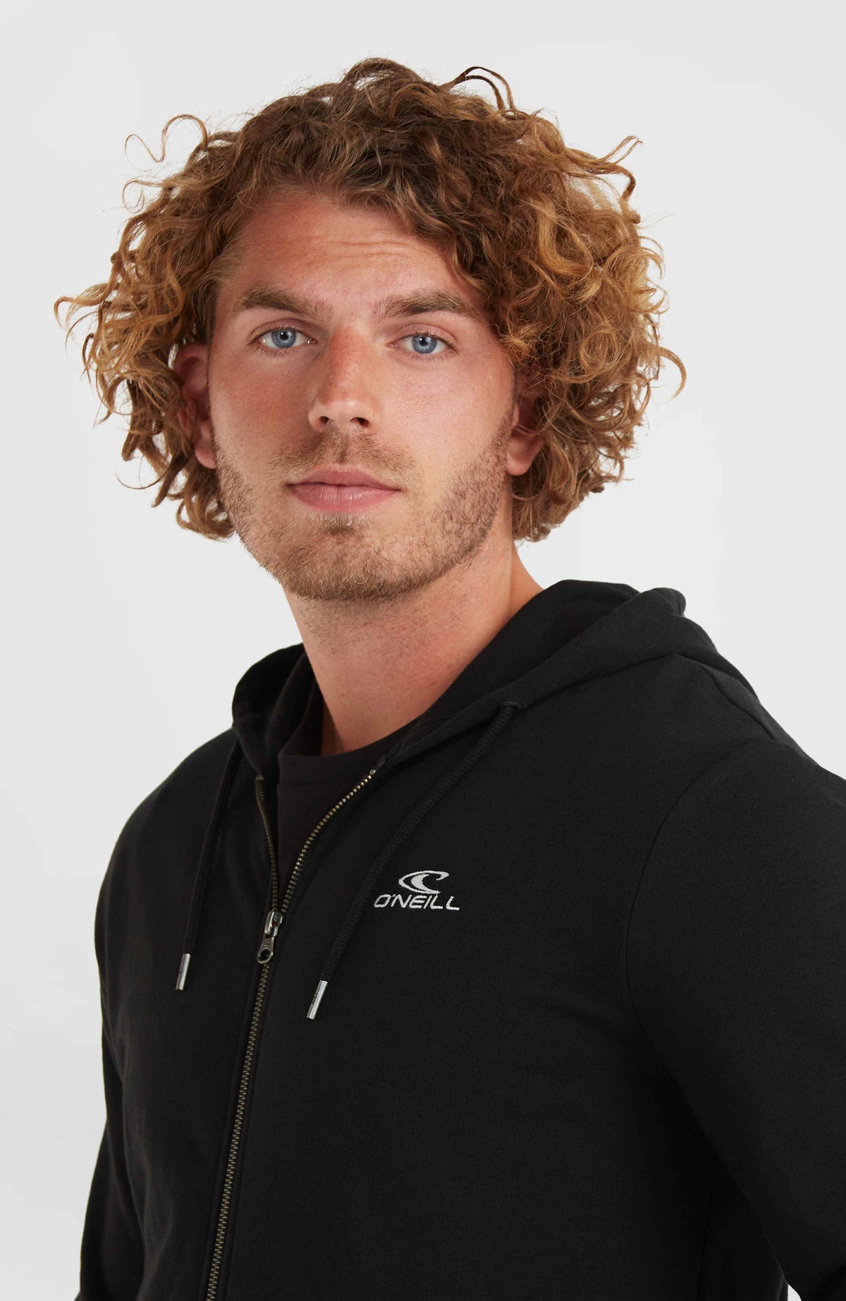 Sweat à capuche et zip intégral O'Neill Small Logo | Black Out