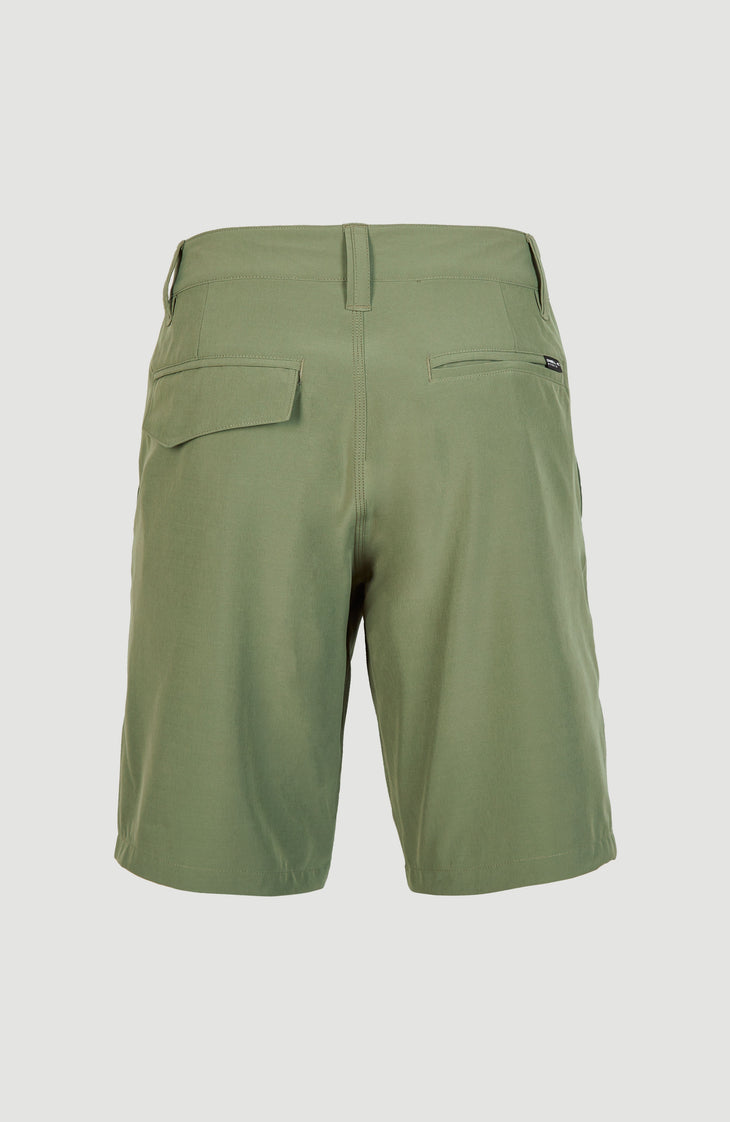 Short chino Hybrid | Deep Lichen Green