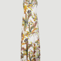 Robe longue Quorra | White Tropical Flower