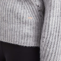 Cardigan Knit | Light Grey Melange