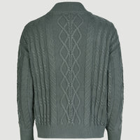 Pullover Cable Knit | Balsam Green