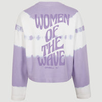 Sweat Women Of The Wave Crew | Purple Tie Dye