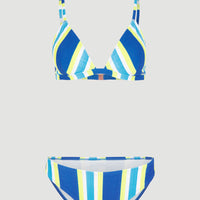 Ensemble bikini triangle Alia - Cruz | Blue Towel Stripe