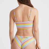 Ensemble bikini Midles Maoi Bralette | Bright Multi Coloured Stripe