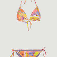 Ensemble bikini triangle Capri - Bondey | Yellow Scarf Print