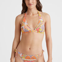 Top de bikini dos nu Marga | Yellow Scarf Print