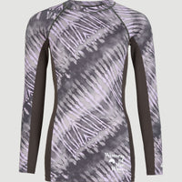Lycra manches longues Women Of The Wave | Grey Tie Dye
