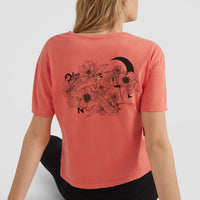 Tee-Shirt Surfer Girl | Sunrise Red
