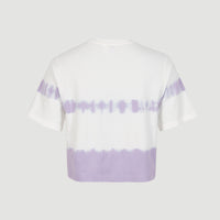 Tee-shirt Wow Cropped | Purple Tie Dye
