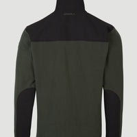 Polaire Utility Full Zip | Forest Night Colour Block