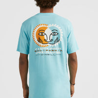 T-shirt Sunface | Blue Topaz
