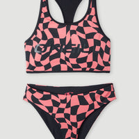 Ensemble Bikini Active O'Neill Sporty | Pink Checkboard