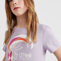Tee-shirt Circle Surfer | Purple Rose