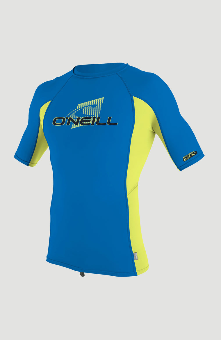 Skins Short Sleeve Crew | OCEAN/ELECTRIC LIME/OCEAN