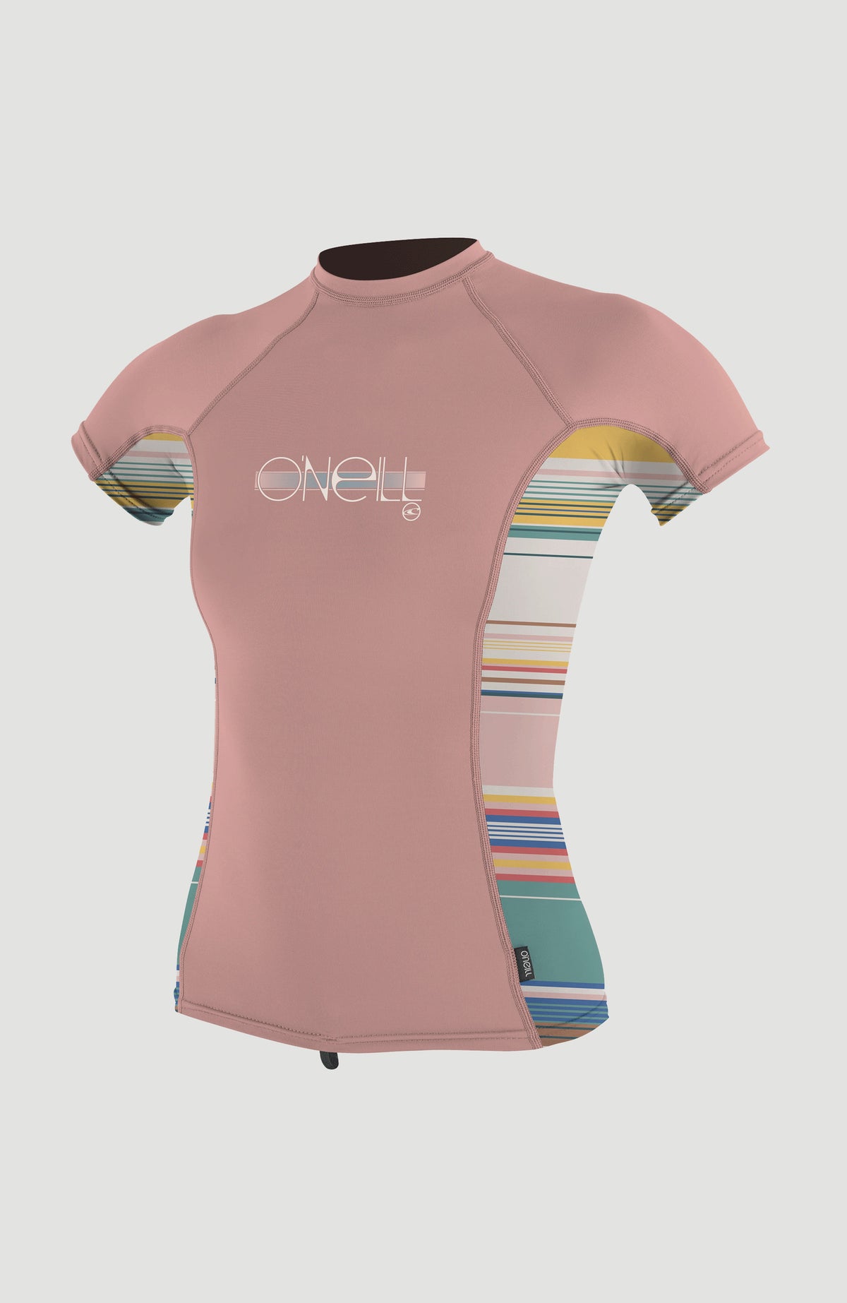 Skins Short Sleeve Crew | PEONY/BAJA STRIPE/PEONY