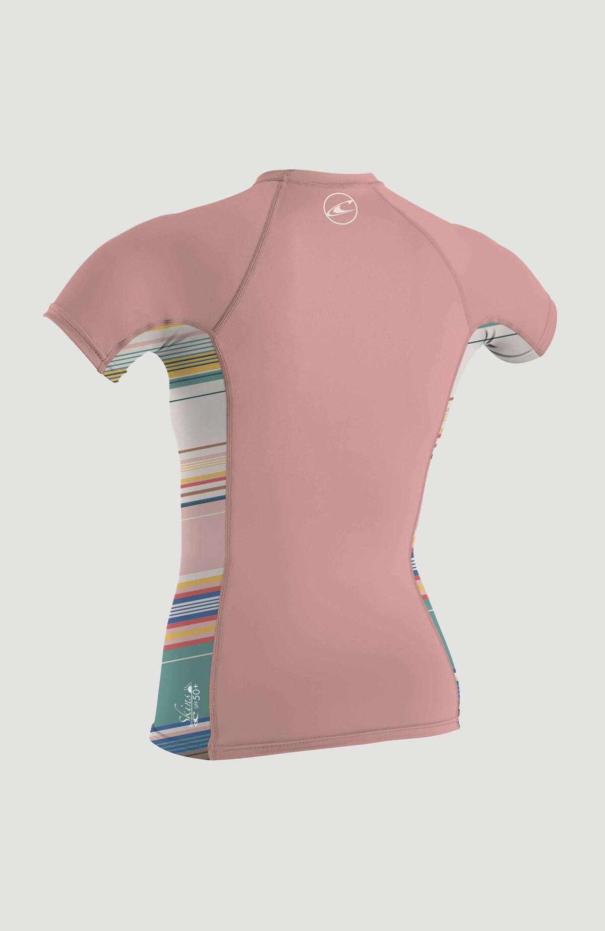 Skins Short Sleeve Crew | PEONY/BAJA STRIPE/PEONY