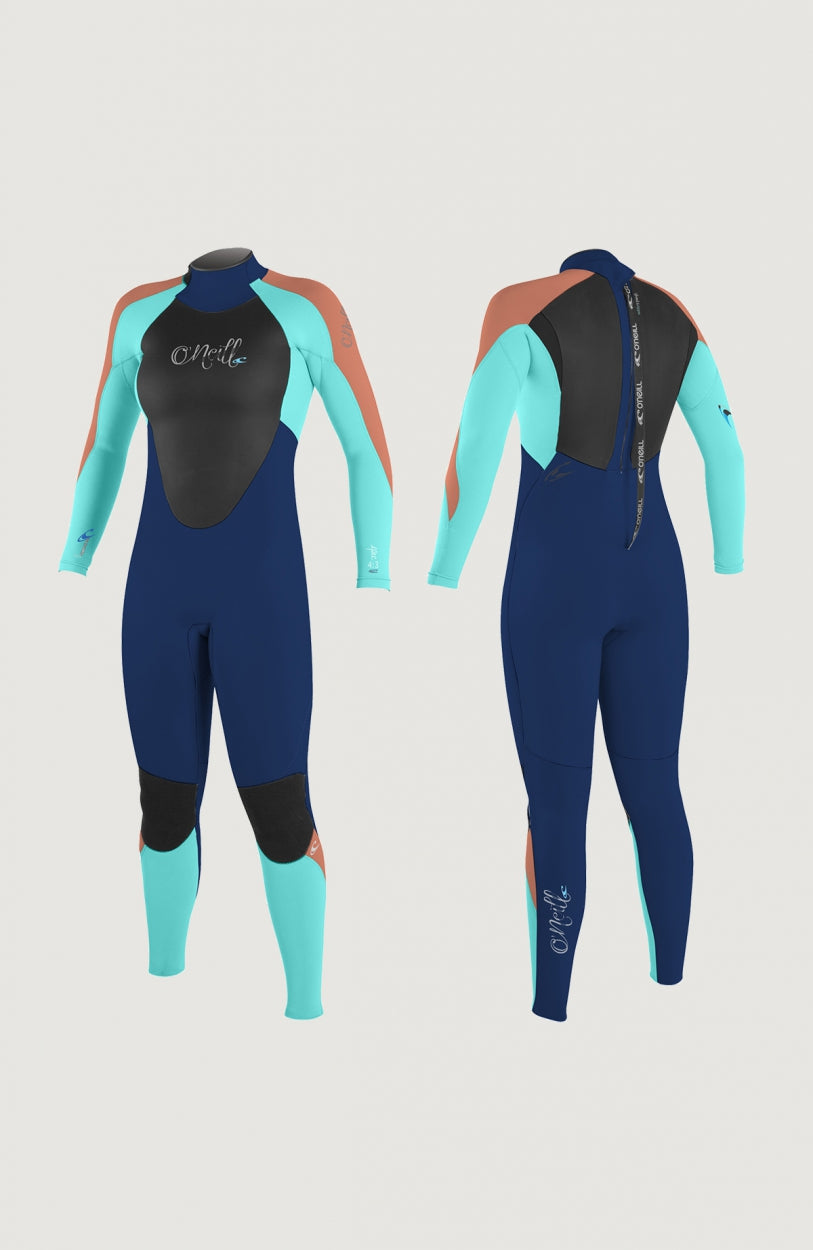 Epic 5/4mm Back Zip Full Wetsuit Womens | Dark Blue