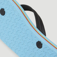 Sandales à motif Profile | Light Blue Simple Gradient
