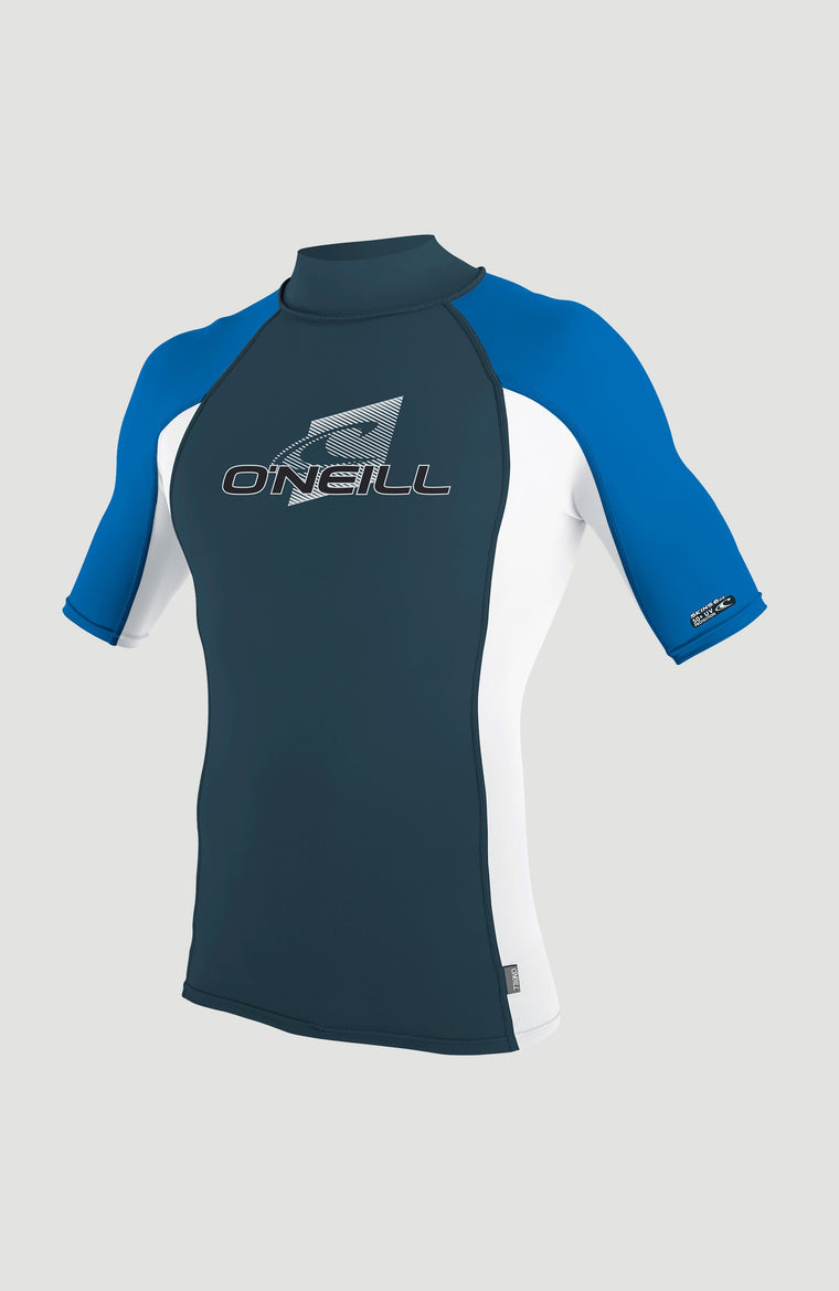 Skins Short Sleeve Turtleneck | CADET BLUE/WHITE/OCEAN