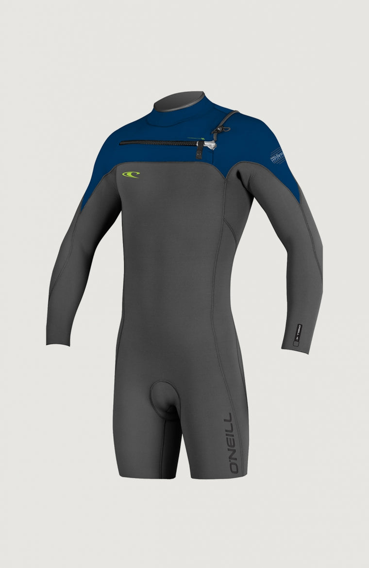 Hyperfreak Chest Zip 2mm Long Sleeve Spring Wetsuit | Grey