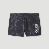 Boxer de bain Crazy 8'' | Black Tropical Tonal