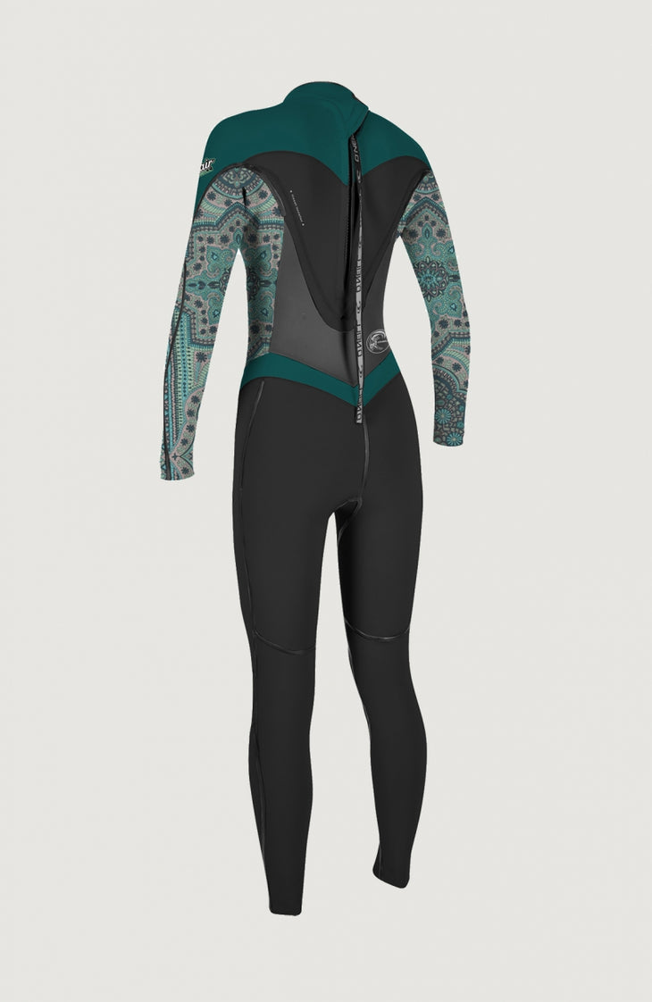 Flair Back Zip 5/4mm Full Wetsuit | Black