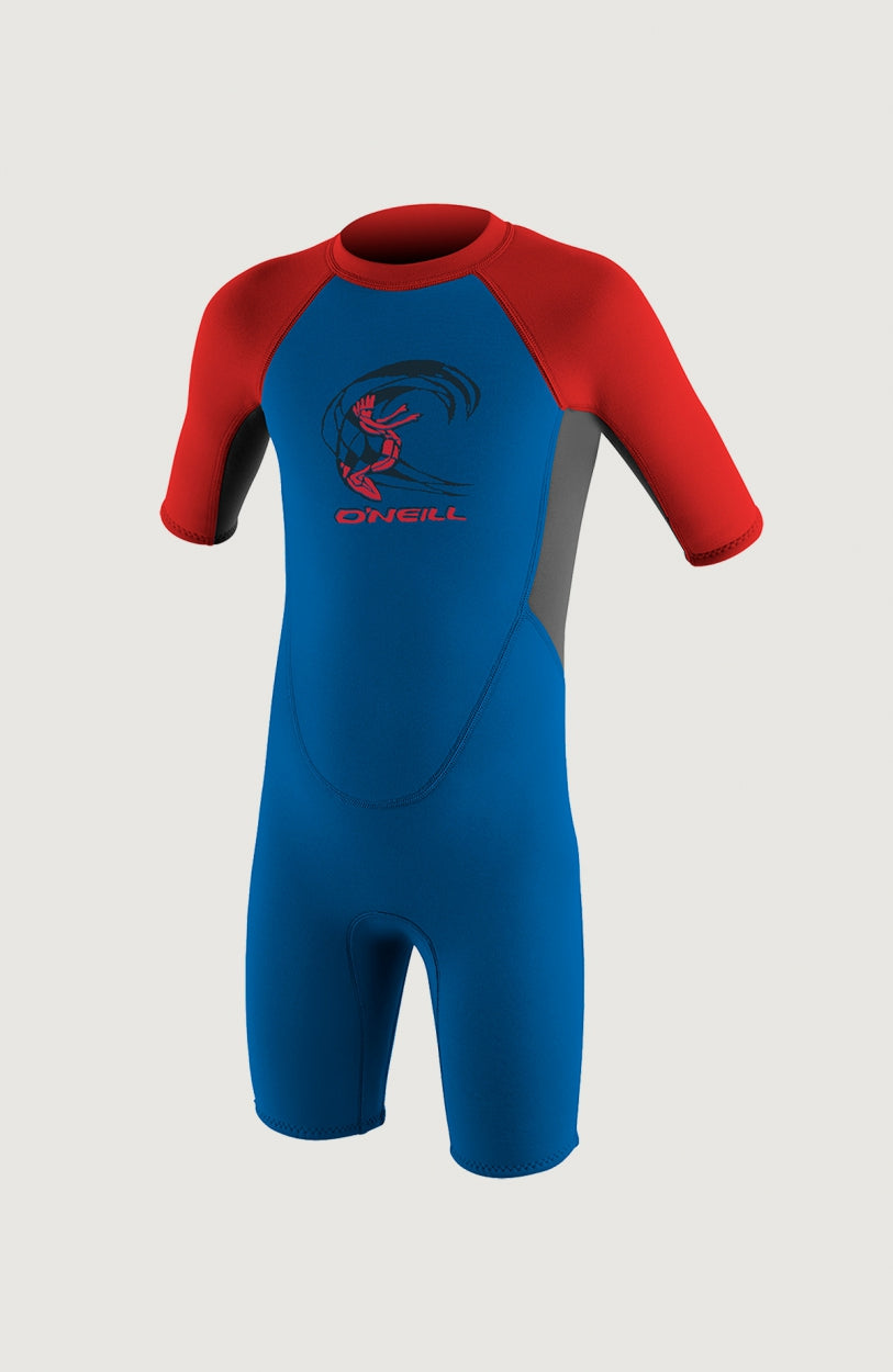 Reactor-2 2mm Back Zip Shortsleeve Spring Wetsuit | OCEAN/GRAPH/RED