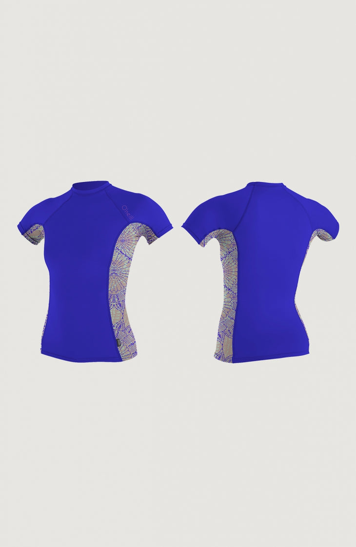 Skins Side Print Short Sleeve Crew | Blue