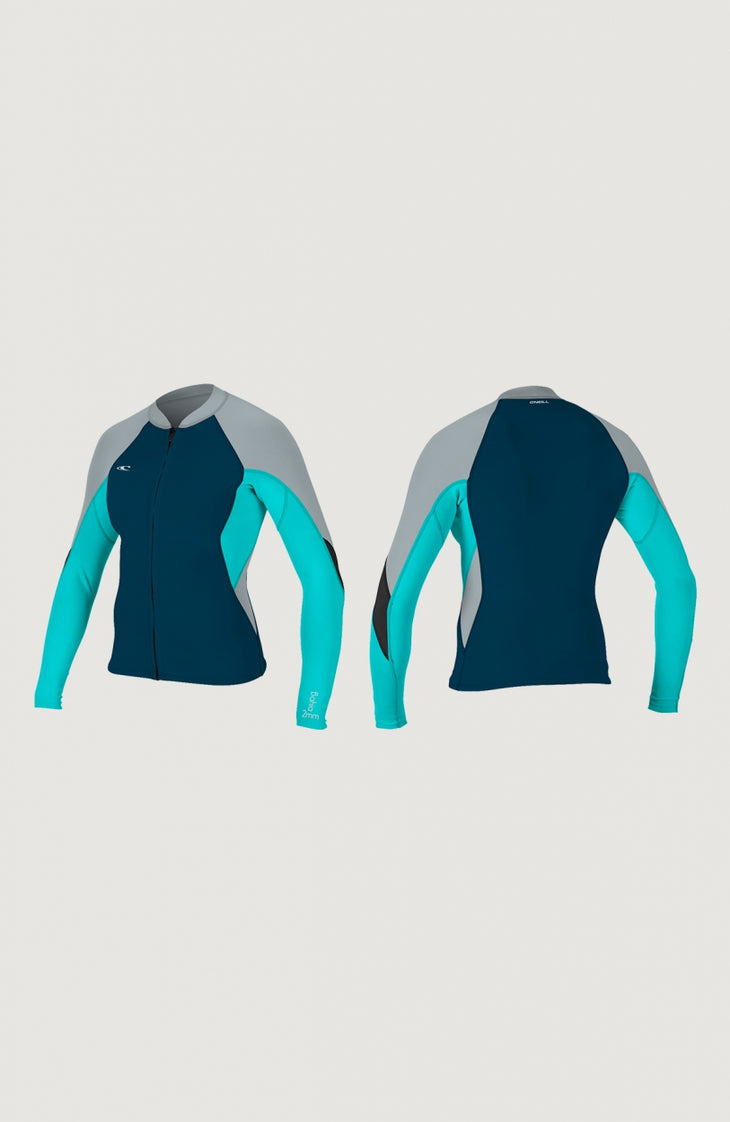 Bahia 1/0.5mm Full Zip Neoprene Jacket | Grey