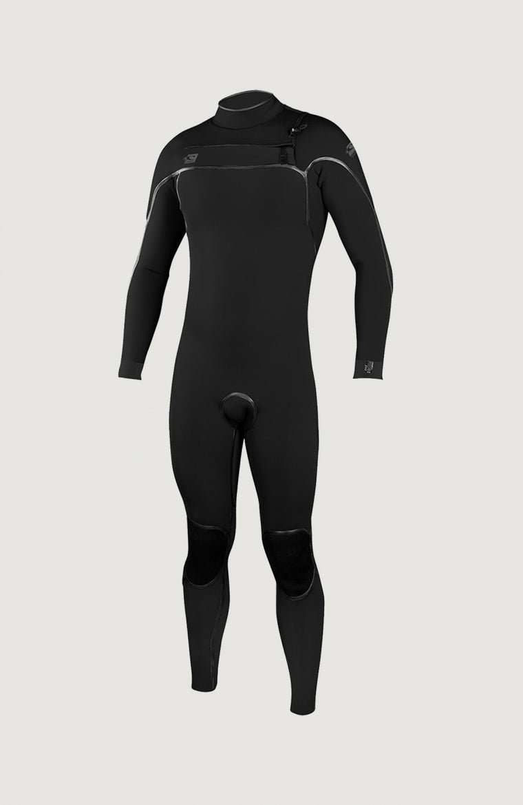 Psycho One Chest Zip 3/2mm Full Wetsuit | BLACK/BLACK