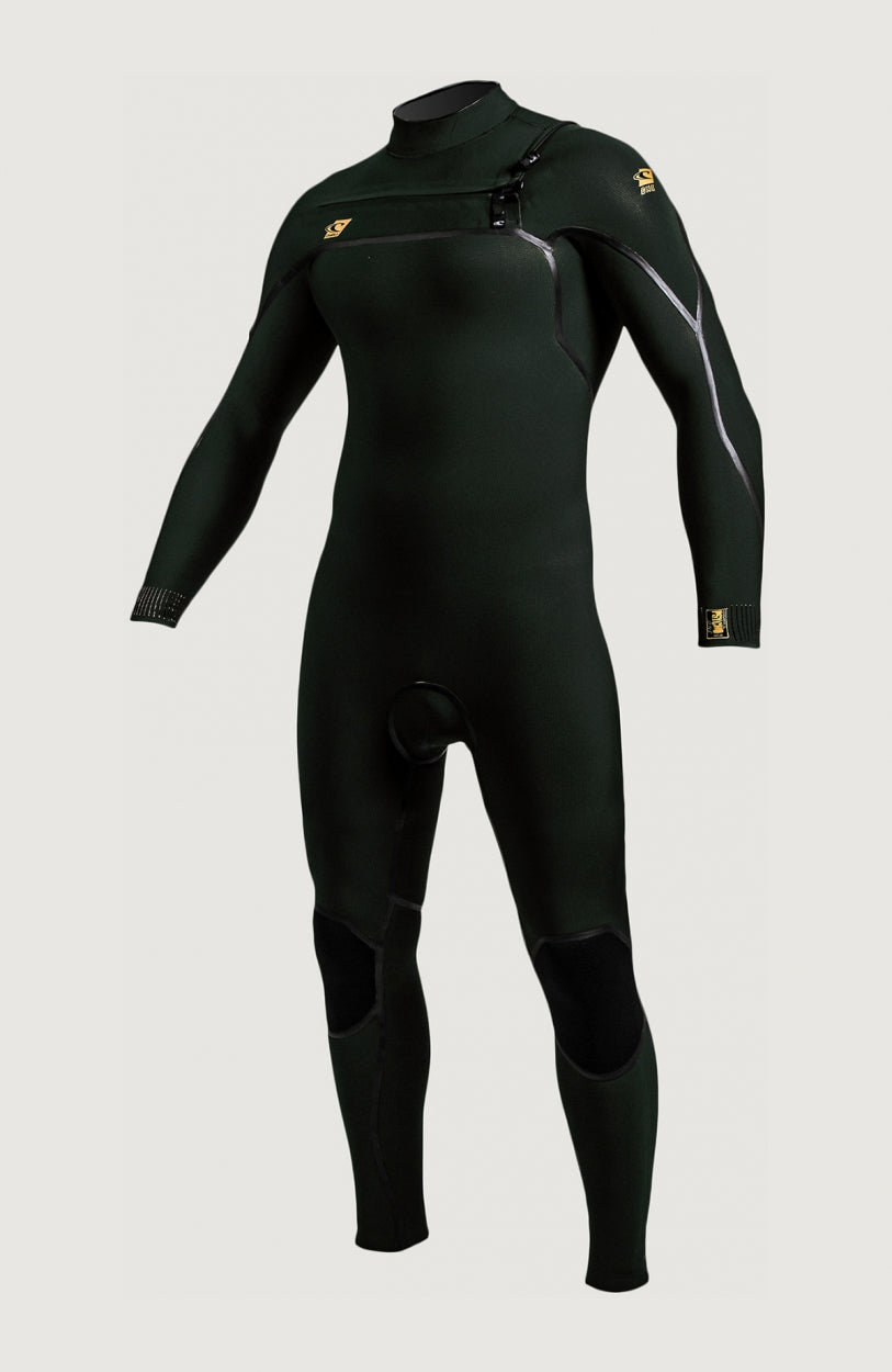 Psycho One Chest Zip 3/2mm Full Wetsuit | DG Dark Green