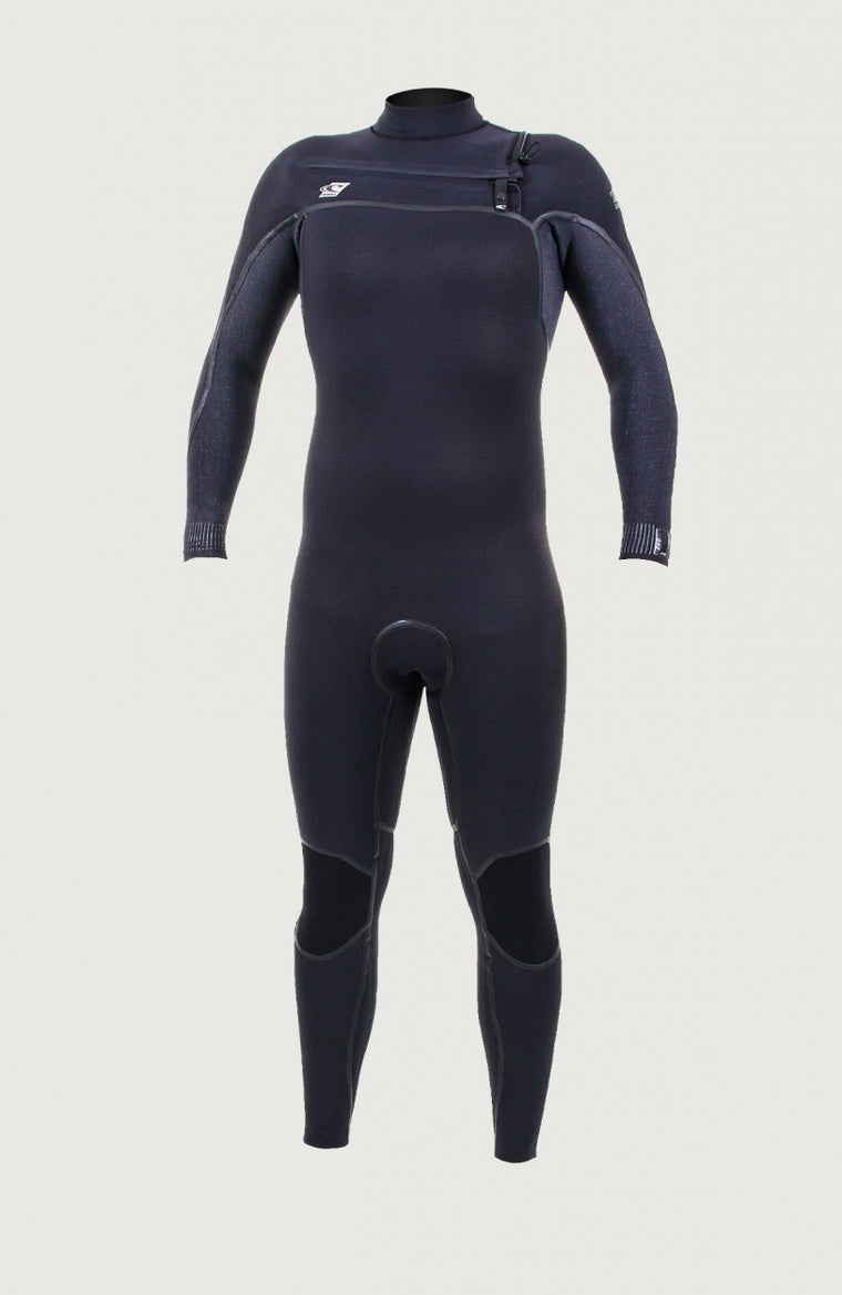 Psycho One Chest Zip 5/4mm Full Wetsuit | Black