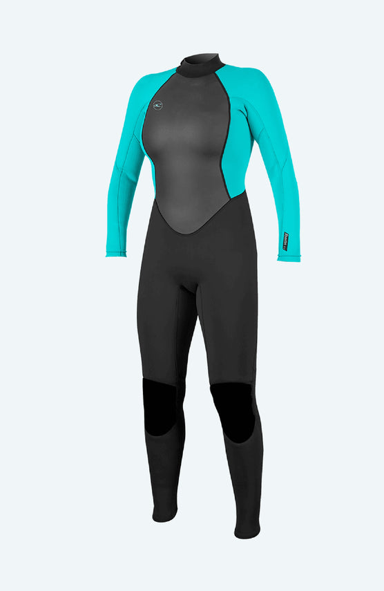 Reactor-2 3/2mm Back Zip Full Wetsuit | BLK/LTAQUA