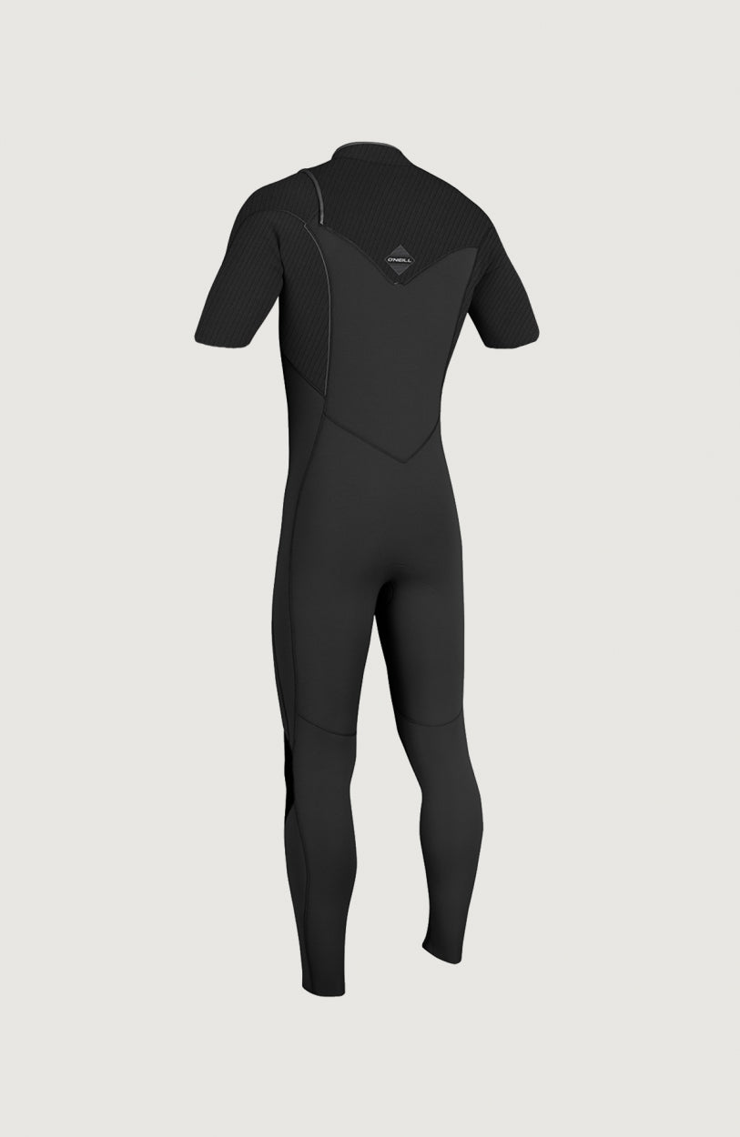 Hyperfreak 2mm Chest Zip Short Sleeve Full Wetsuit | BLACK/BLACK