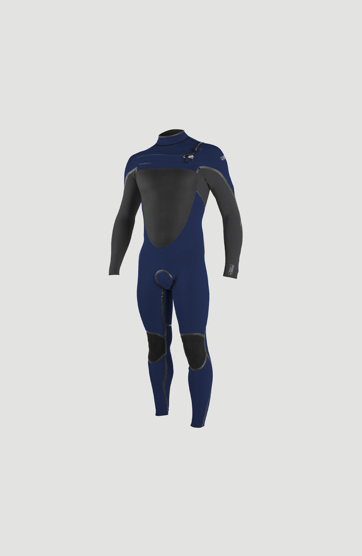 Psycho Tech 4/3mm Chest Zip Full Wetsuit | Navy/Gumetal
