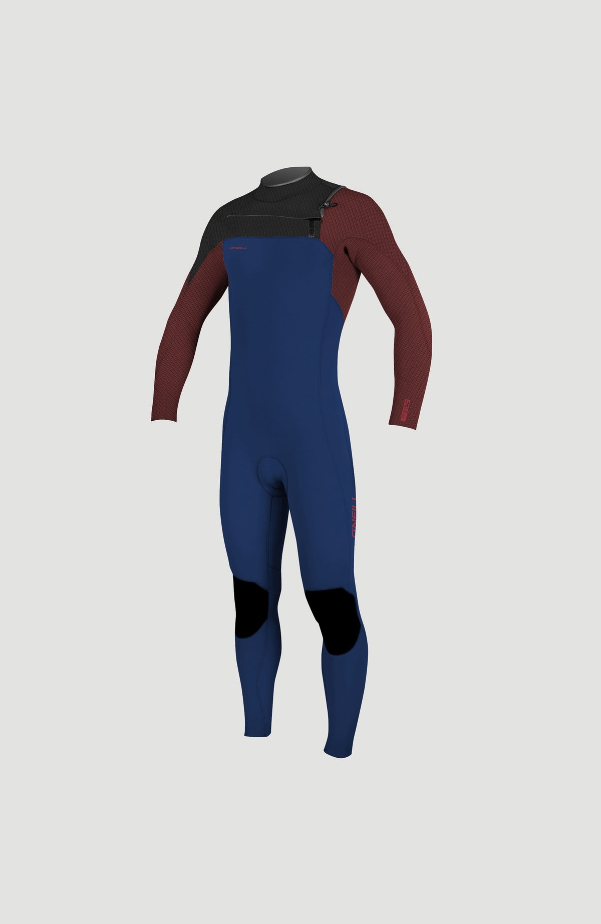 Hyperfreak Plus 3/2mm Chest Zip Full Wetsuit | NAVY/BLOODSHOT/BLACK