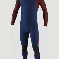Hyperfreak 4/3mm+ Chest Zip Full Wetsuit | NAVY/BLOODSHOT/BLACK